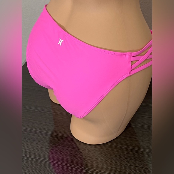 Hurley Swim Bikini Bottom with Side Straps in Pink NWT Size M - Picture 7 of 10